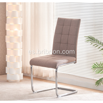 Sillas de comedor de espalda contemporánea sin armas